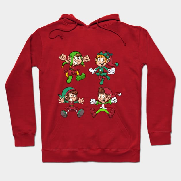 Christmas Elves Hoodie by TheMaskedTooner